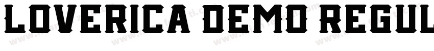 Loverica DEMO Regul字体转换